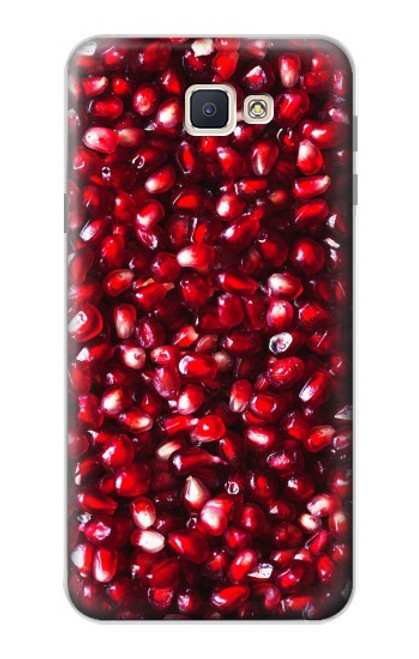 W3757 Pomegranate Hard Case and Leather Flip Case For Samsung Galaxy J7 Prime (SM-G610F)