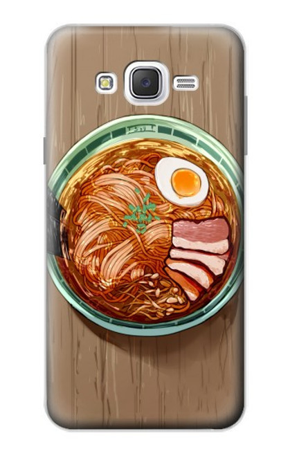 W3756 Ramen Noodles Hard Case and Leather Flip Case For Samsung Galaxy J7