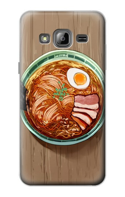 W3756 Ramen Noodles Hard Case and Leather Flip Case For Samsung Galaxy J3 (2016)