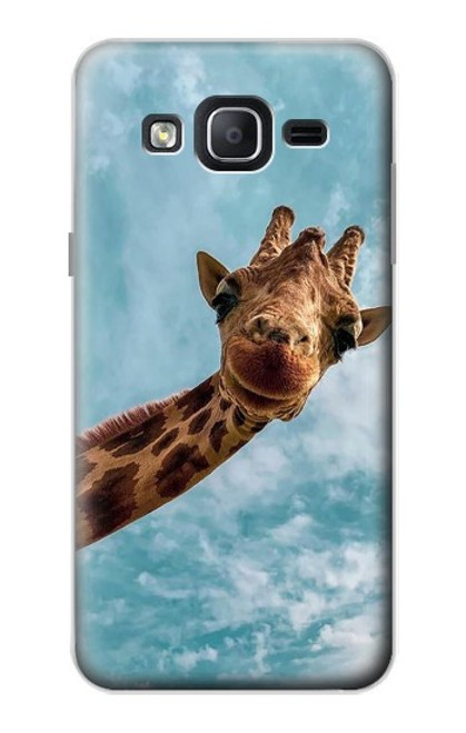 W3680 Cute Smile Giraffe Hard Case and Leather Flip Case For Samsung Galaxy On5