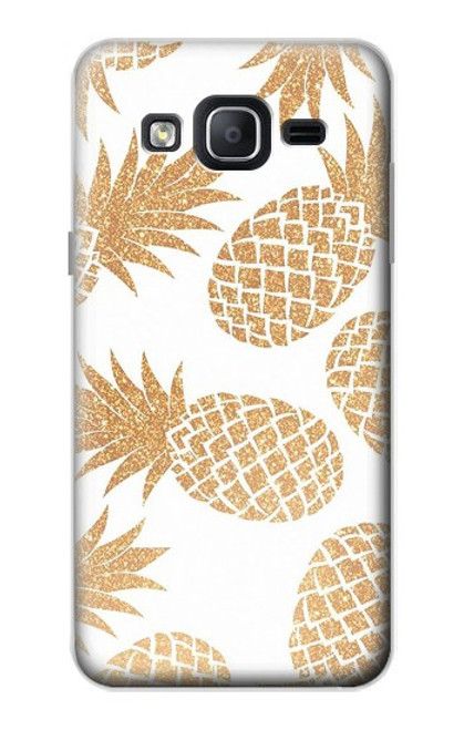 W3718 Seamless Pineapple Hard Case and Leather Flip Case For Samsung Galaxy On5