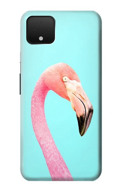 W3708 Pink Flamingo Hard Case and Leather Flip Case For Google Pixel 4