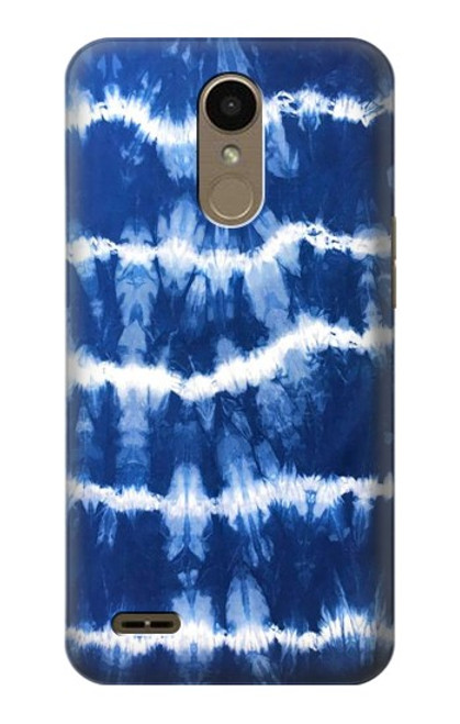 W3671 Blue Tie Dye Hard Case and Leather Flip Case For LG K10 (2018), LG K30