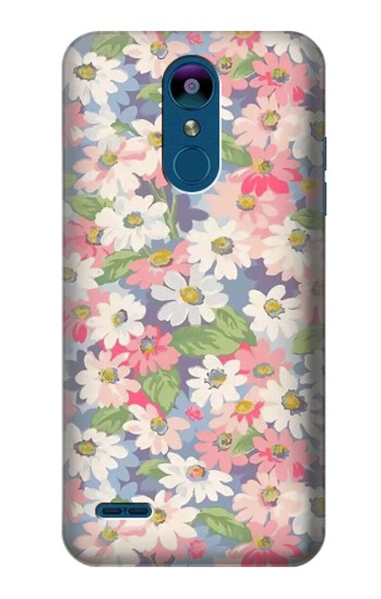 W3688 Floral Flower Art Pattern Hard Case and Leather Flip Case For LG K8 (2018)