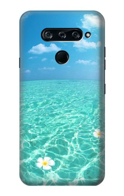 W3720 Summer Ocean Beach Hard Case and Leather Flip Case For LG V40, LG V40 ThinQ