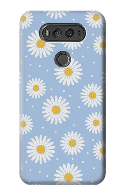 W3681 Daisy Flowers Pattern Hard Case and Leather Flip Case For LG V20