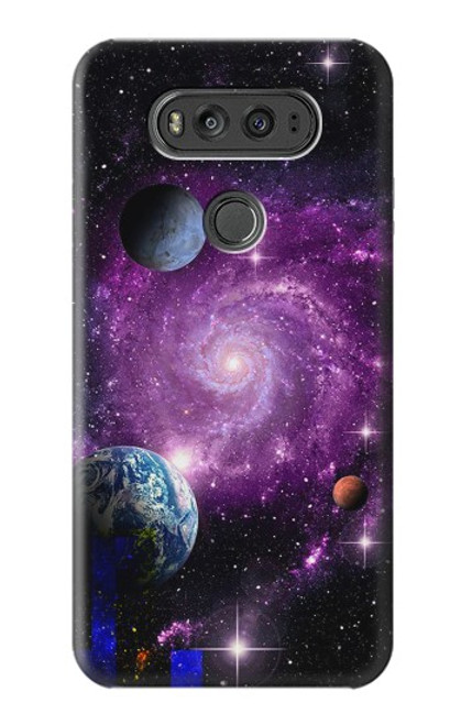 W3689 Galaxy Outer Space Planet Hard Case and Leather Flip Case For LG V20