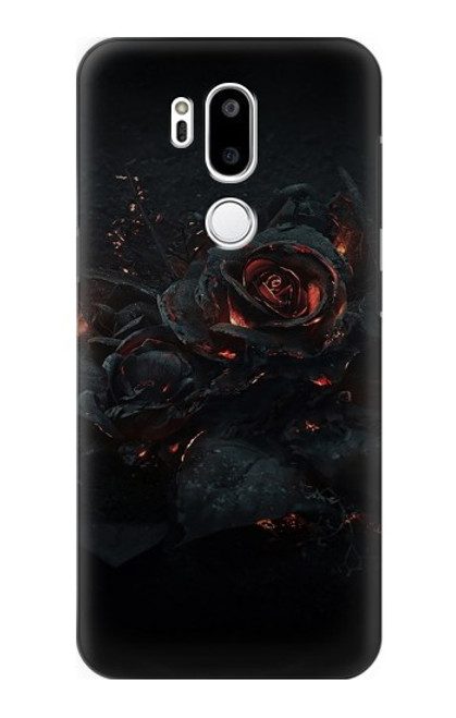 W3672 Burned Rose Hard Case and Leather Flip Case For LG G7 ThinQ