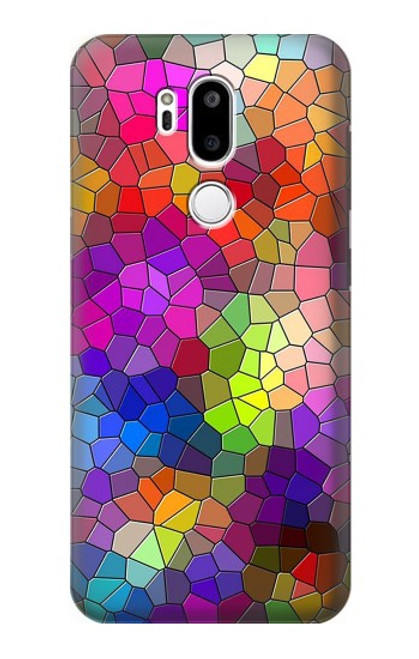 W3677 Colorful Brick Mosaics Hard Case and Leather Flip Case For LG G7 ThinQ