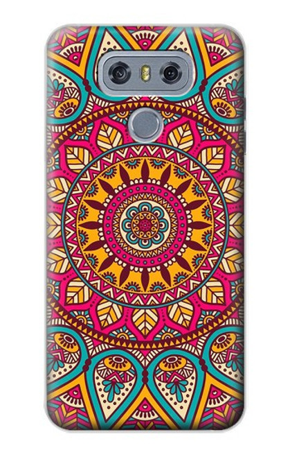 W3694 Hippie Art Pattern Hard Case and Leather Flip Case For LG G6