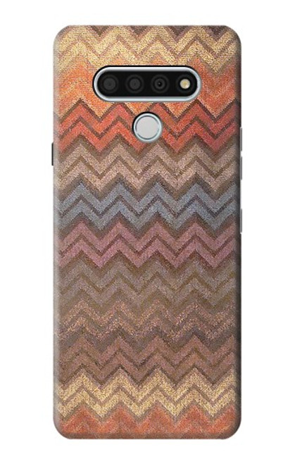 W3752 Zigzag Fabric Pattern Graphic Printed Hard Case and Leather Flip Case For LG Stylo 6