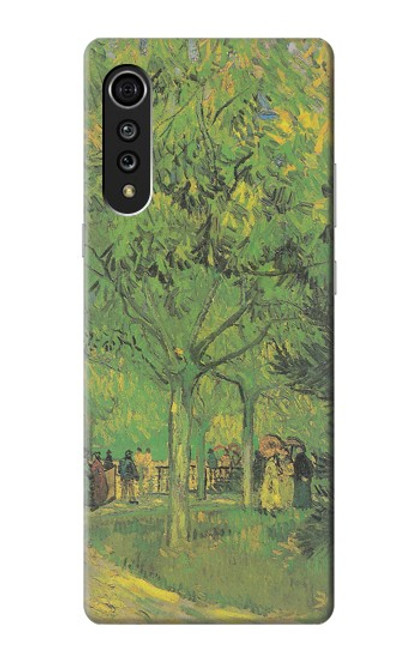 W3748 Van Gogh A Lane in a Public Garden Hard Case and Leather Flip Case For LG Velvet