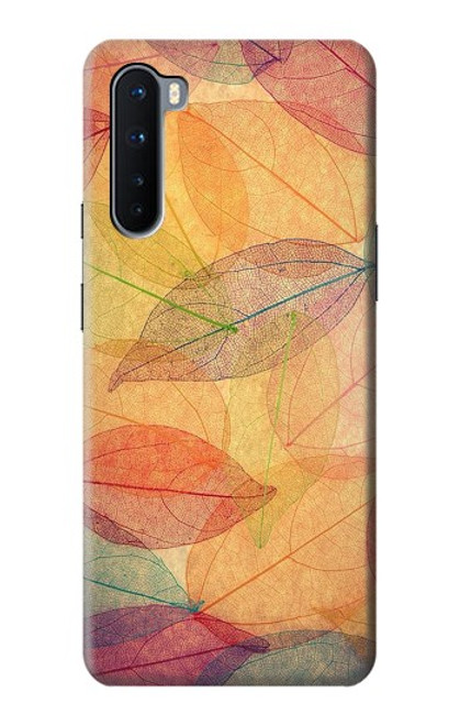 W3686 Fall Season Leaf Autumn Hard Case and Leather Flip Case For OnePlus Nord