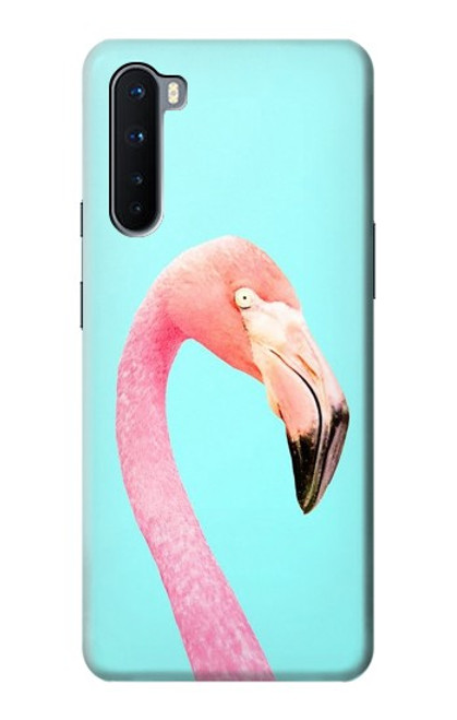 W3708 Pink Flamingo Hard Case and Leather Flip Case For OnePlus Nord