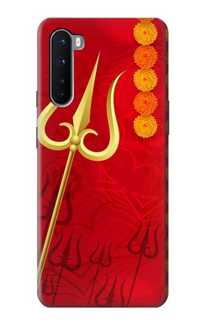 W3788 Shiv Trishul Hard Case and Leather Flip Case For OnePlus Nord