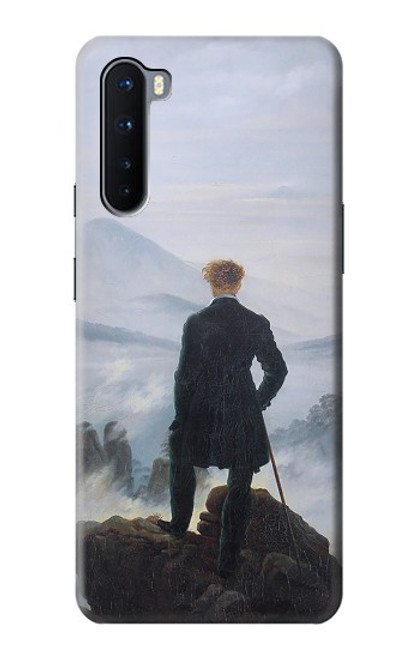 W3789 Wanderer above the Sea of Fog Hard Case and Leather Flip Case For OnePlus Nord