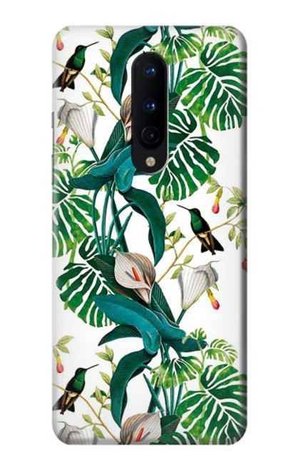 W3697 Leaf Life Birds Hard Case and Leather Flip Case For OnePlus 8