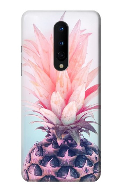 W3711 Pink Pineapple Hard Case and Leather Flip Case For OnePlus 8