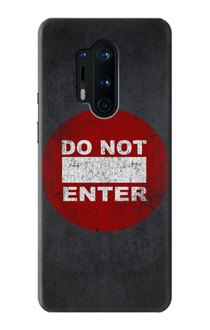 W3683 Do Not Enter Hard Case and Leather Flip Case For OnePlus 8 Pro