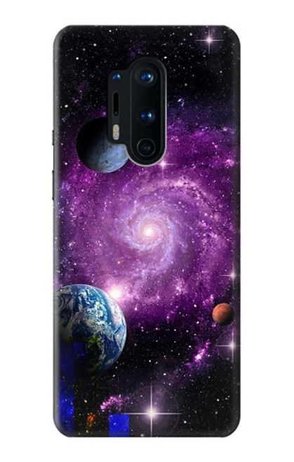 W3689 Galaxy Outer Space Planet Hard Case and Leather Flip Case For OnePlus 8 Pro