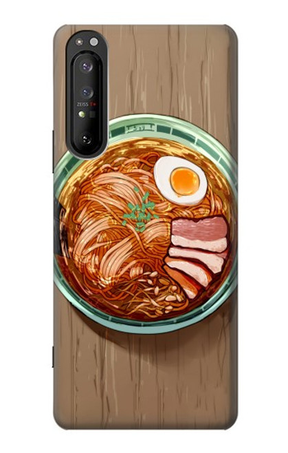 W3756 Ramen Noodles Hard Case and Leather Flip Case For Sony Xperia 1 II