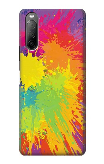 W3675 Color Splash Hard Case and Leather Flip Case For Sony Xperia 10 II