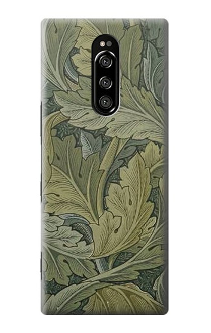 W3790 William Morris Acanthus Leaves Hard Case and Leather Flip Case For Sony Xperia 1