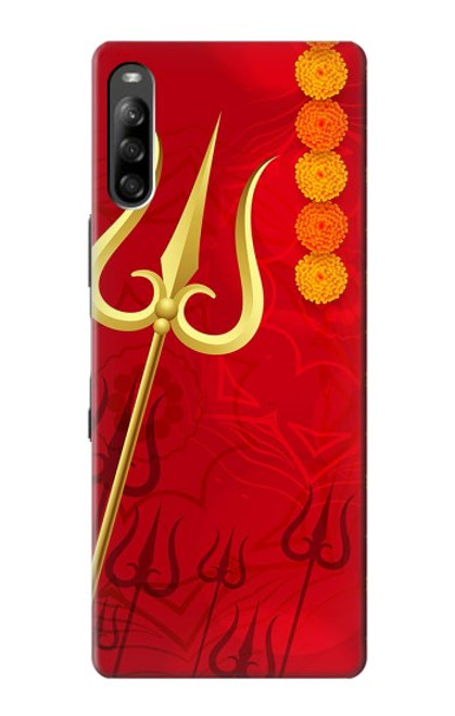 W3788 Shiv Trishul Hard Case and Leather Flip Case For Sony Xperia L4