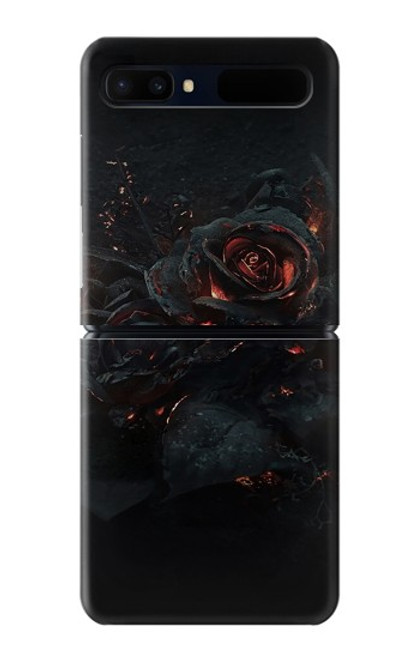 W3672 Burned Rose Hard Case For Samsung Galaxy Z Flip 5G