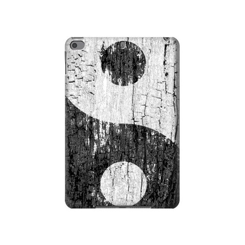 W2489 Yin Yang Wood Graphic Printed Tablet Hard Case For iPad mini 4, iPad mini 5, iPad mini 5 (2019)