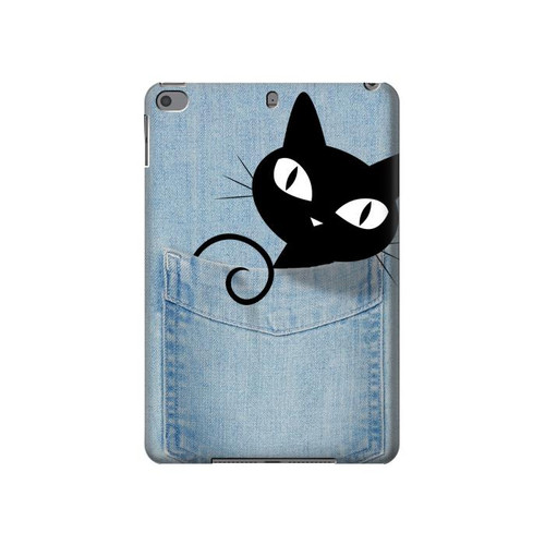 W2641 Pocket Black Cat Tablet Hard Case For iPad mini 4, iPad mini 5, iPad mini 5 (2019)