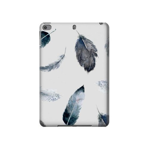 W3085 Feather Paint Pattern Tablet Hard Case For iPad mini 4, iPad mini 5, iPad mini 5 (2019)