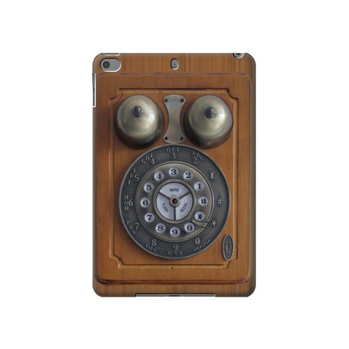 W3146 Antique Wall Retro Dial Phone Tablet Hard Case For iPad mini 4, iPad mini 5, iPad mini 5 (2019)