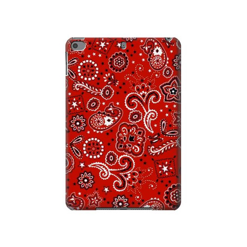 W3354 Red Classic Bandana Tablet Hard Case For iPad mini 4, iPad mini 5, iPad mini 5 (2019)