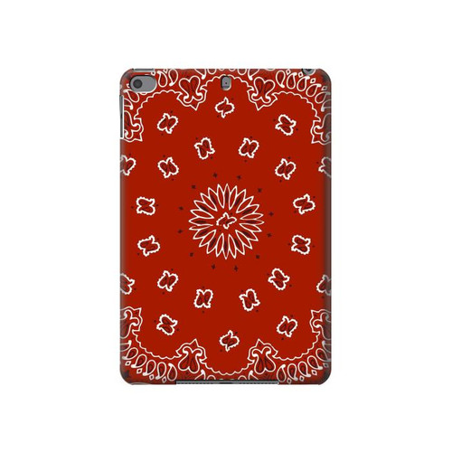 W3355 Bandana Red Pattern Tablet Hard Case For iPad mini 4, iPad mini 5, iPad mini 5 (2019)