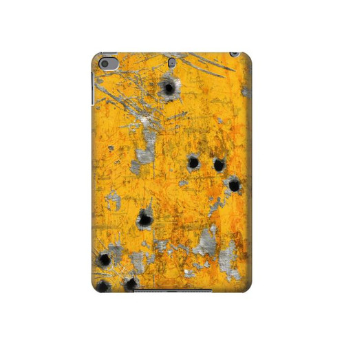 W3528 Bullet Rusting Yellow Metal Tablet Hard Case For iPad mini 4, iPad mini 5, iPad mini 5 (2019)