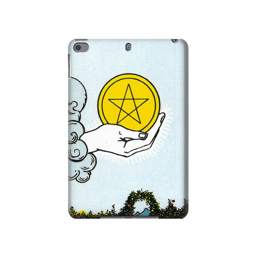 W3722 Tarot Card Ace of Pentacles Coins Tablet Hard Case For iPad mini 4, iPad mini 5, iPad mini 5 (2019)
