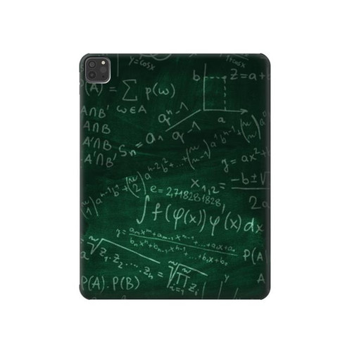 W3190 Math Formula Greenboard Tablet Hard Case For iPad Pro 11 (2021,2020,2018, 3rd, 2nd, 1st)