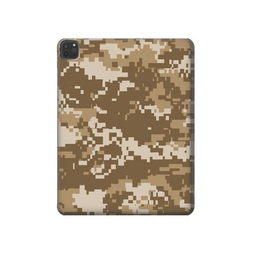 W3294 Army Desert Tan Coyote Camo Camouflage Tablet Hard Case For iPad Pro 11 (2021,2020,2018, 3rd, 2nd, 1st)