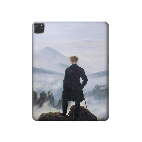 W3789 Wanderer above the Sea of Fog Tablet Hard Case For iPad Pro 11 (2021,2020,2018, 3rd, 2nd, 1st)