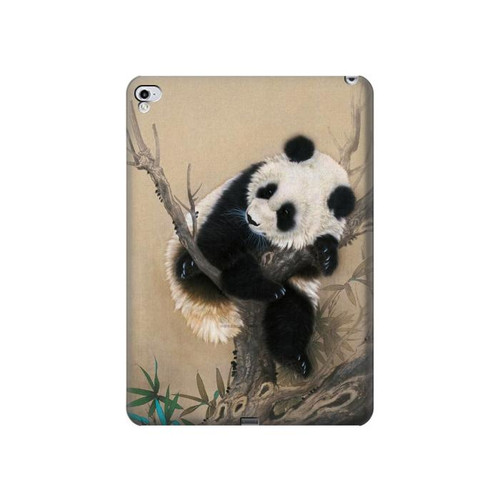 W2210 Panda Fluffy Art Painting Tablet Hard Case For iPad Pro 12.9 (2015,2017)