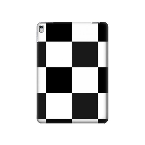 W2492 Black and White Check Tablet Hard Case For iPad Air 2, iPad 9.7 (2017,2018), iPad 6, iPad 5