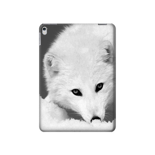 W2569 White Arctic Fox Tablet Hard Case For iPad Air 2, iPad 9.7 (2017,2018), iPad 6, iPad 5