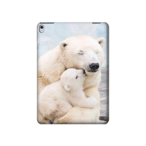 W3373 Polar Bear Hug Family Tablet Hard Case For iPad Air 2, iPad 9.7 (2017,2018), iPad 6, iPad 5