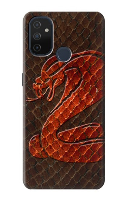 W0663 Cobra Snake Skin Hard Case and Leather Flip Case For OnePlus Nord N100