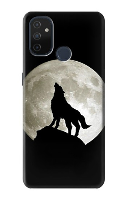 W1981 Wolf Howling at The Moon Hard Case and Leather Flip Case For OnePlus Nord N100