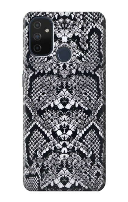 W2855 White Rattle Snake Skin Graphic Printed Hard Case and Leather Flip Case For OnePlus Nord N100