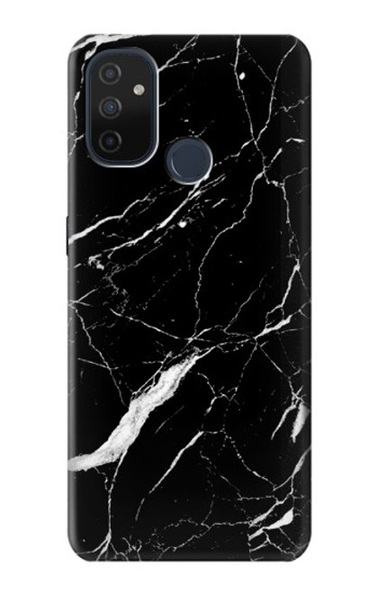 W2895 Black Marble Graphic Printed Hard Case and Leather Flip Case For OnePlus Nord N100