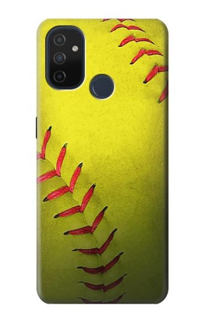 W3031 Yellow Softball Ball Hard Case and Leather Flip Case For OnePlus Nord N100