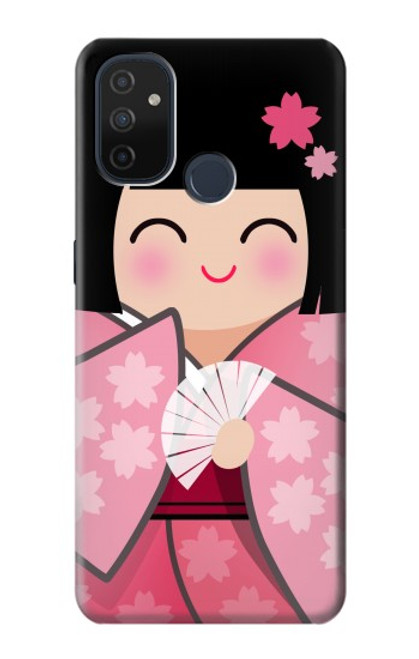 W3042 Japan Girl Hina Doll Kimono Sakura Hard Case and Leather Flip Case For OnePlus Nord N100